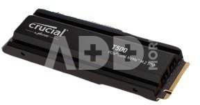 Crucial T500 with heatsink 2TB PCIe Gen4 NVMe M.2 SSD