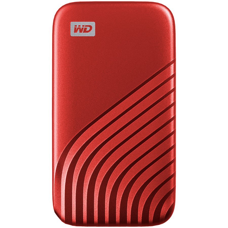 Išorinis SSD WD My Passport 500GB, raudonas / WDBAGF5000ARD-WESN