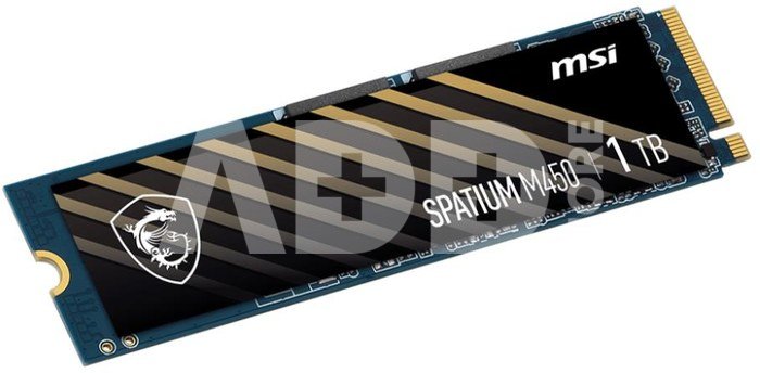SSD|MSI|SPATIUM M450|1TB|M.2|PCIe Gen4|NVMe|3D NAND|Write speed 3000 MBytes/sec|Read speed 3600 MBytes/sec|2.15mm|TBW 600 TB|MTBF 1500000 hours|S78-440L980-P83
