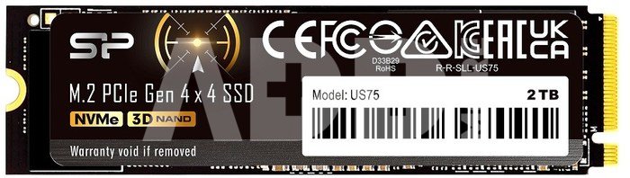 Silicon Power SSD drive US75 2TB M.2 PCIe Gen4x4 NVMe 1.4 7000/6500 MB/s
