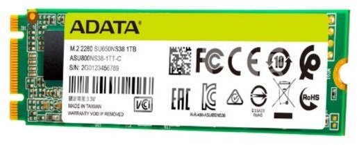 Adata Drive SSD Ultimate SU650 256GB M.2 TLC 3D 2280 SATA
