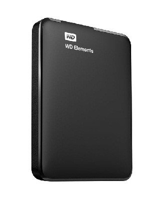 Išorinis HDD WD 2.5" 1TB USB3.0, juodas "Elements" / WDBUZG0010BBK