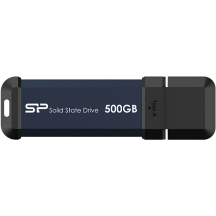 Išorinis HDD Silicon Power Portable External SSD  MS60  500 GB  N/A "  Type-A USB 3.2 Gen 2  Bl