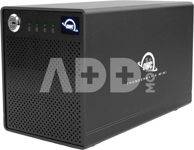 OWC THUNDERBAY 4 MINI PROGRADE 4-DRIVESSD TB3 MAC/WIN(2XTB3 PORTS,W/SOFTRAID RAID 0/1/4/5/1+0) 8TB