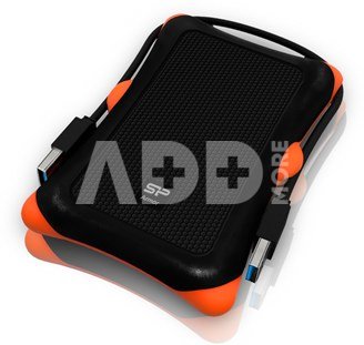 SILICON POWER 2TB, PORTABLE HARD DRIVE ARMOR A30, USB 3.0, BLACK