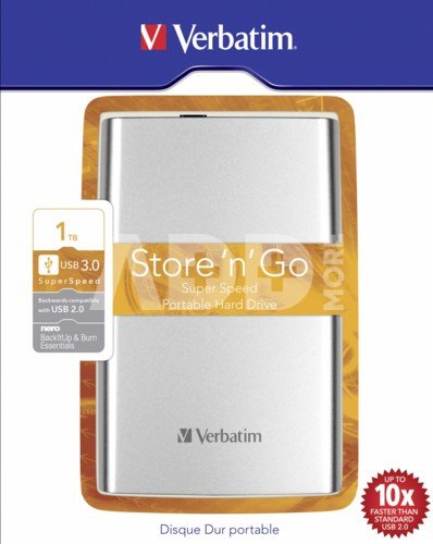 Verbatim Store n Go Portable 1TB USB 3.0 silver