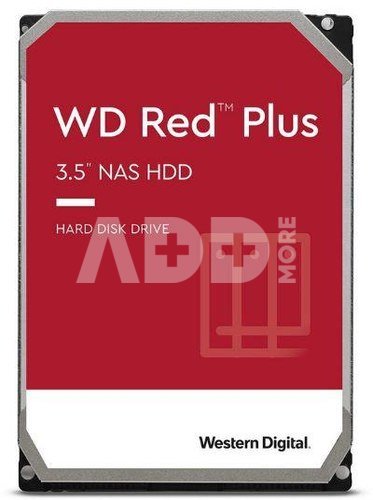 HDD|WESTERN DIGITAL|Red Plus|6TB|SATA|256 MB|5400 rpm|3,5"|WD60EFPX