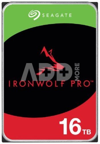 HDD|SEAGATE|IronWolf Pro|16TB|SATA|256 MB|7200 rpm|3,5"|ST16000NT001