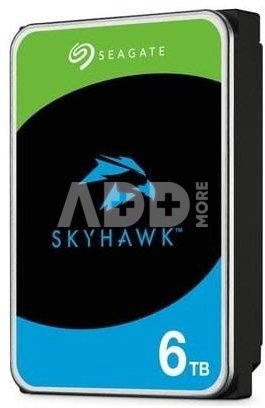 HDD|SEAGATE|SkyHawk|6TB|SATA|256 MB|5400 rpm|Discs/Heads 4/8|3,5"|ST6000VX009