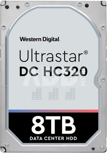 HDD|WESTERN DIGITAL ULTRASTAR|Ultrastar DC HC320|HUS728T8TALE6L4|8TB|SATA 3.0|256 MB|7200 rpm|3,5"|0B36404