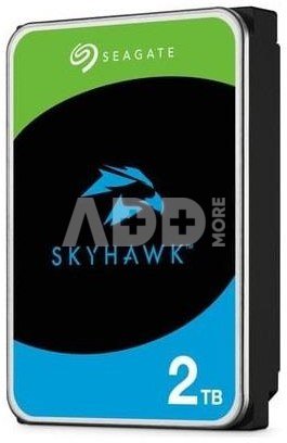 HDD|SEAGATE|SkyHawk|2TB|SATA|256 MB|5400 rpm|Discs/Heads 1/2|3,5"|ST2000VX017