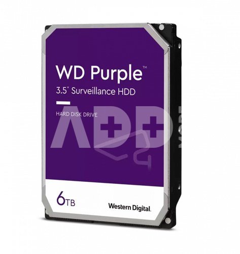 Western Digital HDD Purple 6TB 3,5 256 MB 5400RPM WD64PURZ