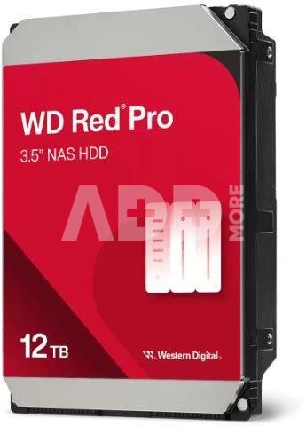 HDD|WESTERN DIGITAL|Red Pro|12TB|SATA|512 MB|7200 rpm|3,5"|WD122KFBX