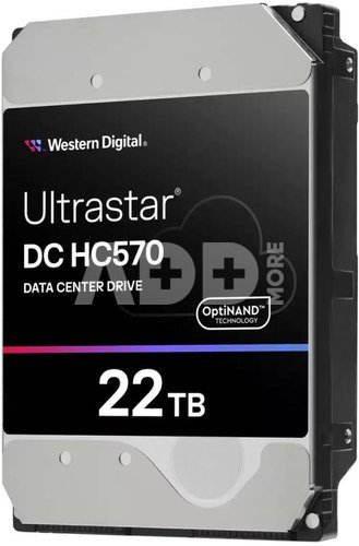 HDD|WESTERN DIGITAL ULTRASTAR|Ultrastar DC HC570|22TB|SATA|512 MB|7200 rpm|3,5"|0F48155