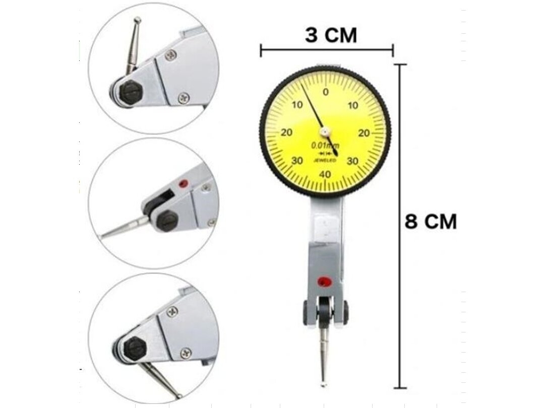 Tikslus precizinis pakreipimo svirties matuoklio indikatorius | 0,01 mm (DG2B)