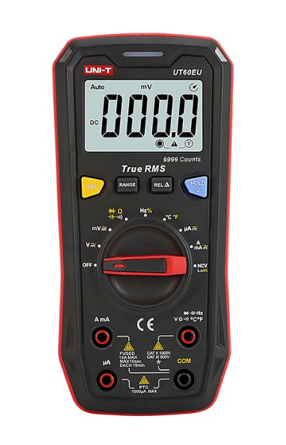 Skaitmeninis multimetras UT60EU, CAT II 1000V/CAT III 600V, TRMS