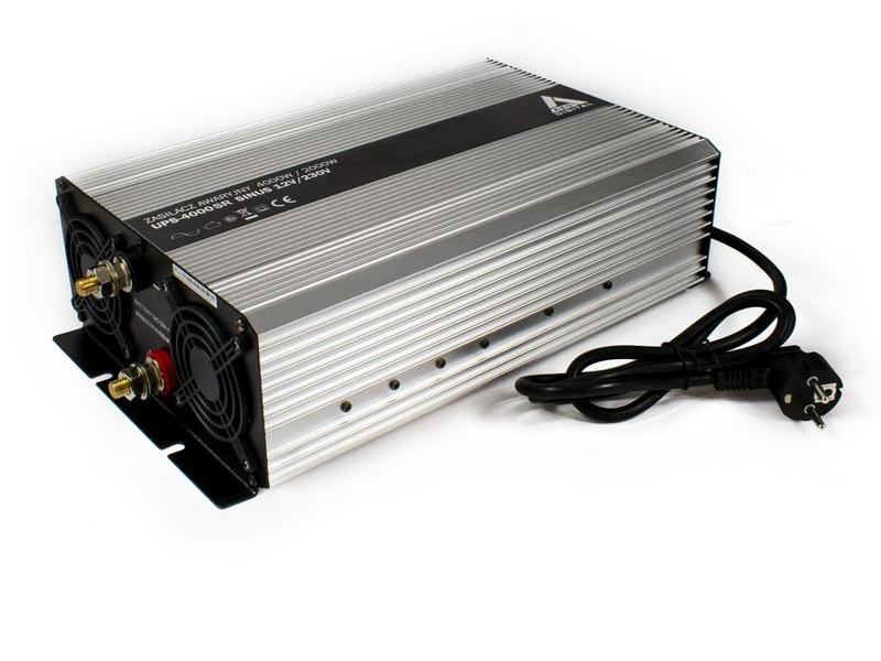 Avarinis maitinimo šaltinis (UPS + AVR) 12V UPS-4000SR Sinus 4000W/2000W 12V/230V