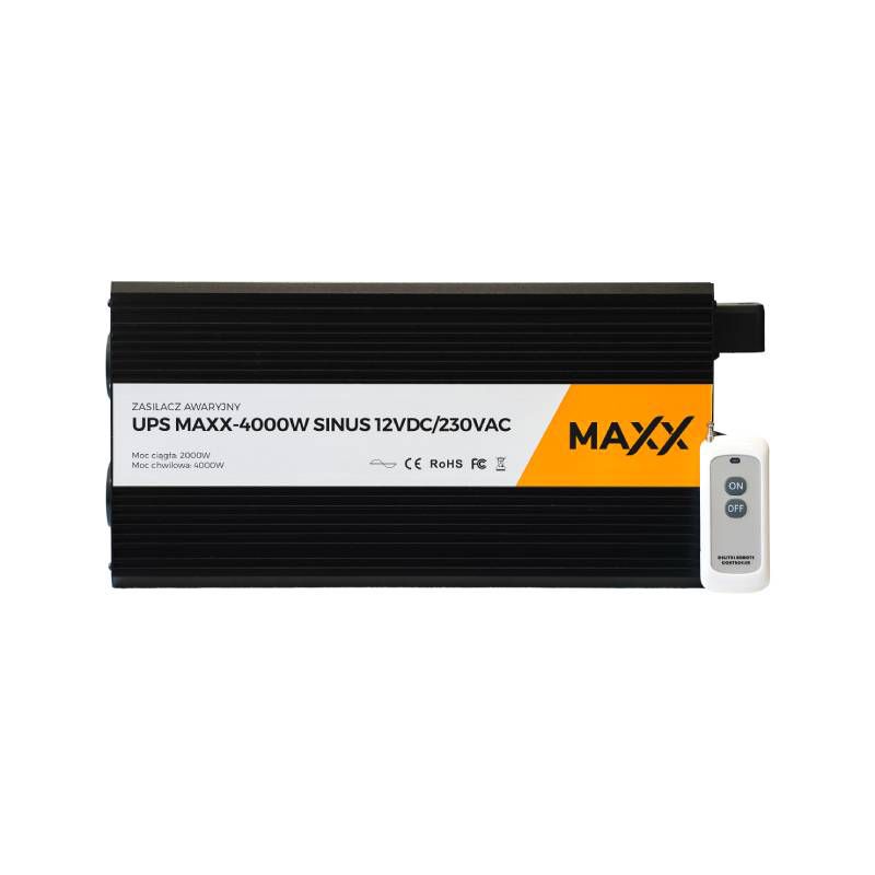 Avarinis maitinimo šaltinis (UPS + AVR) UPS MAXX 4000W Sinus 12V/230V