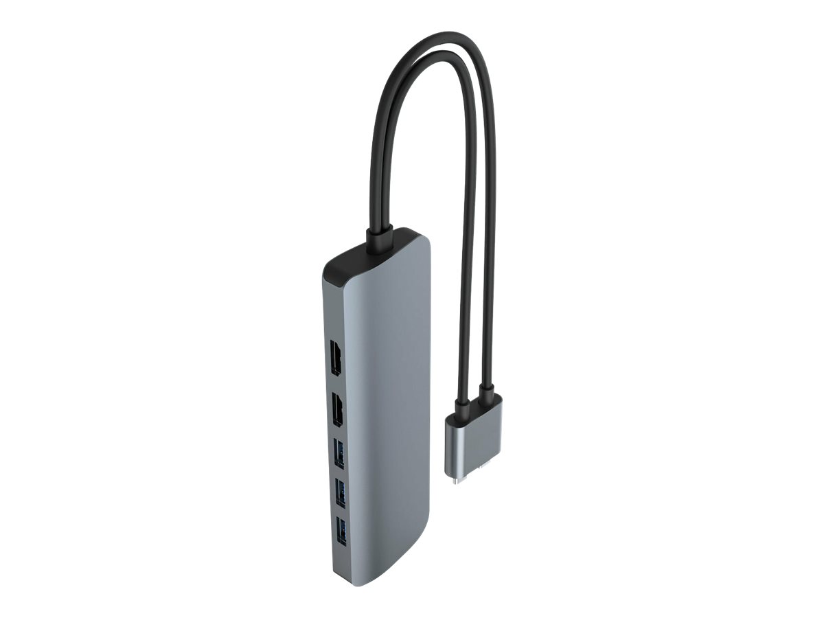 Jungčių stotelė Hyper HyperDrive VIPER 10-in-2 USB-C Hub Ethernet LAN (RJ-45) ports 1 HDMI ports quantity 2