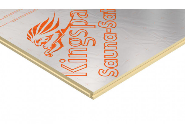 Poliuretano plokštė Kingspan SAUNA SATU, su aliuminio folija, 30mm