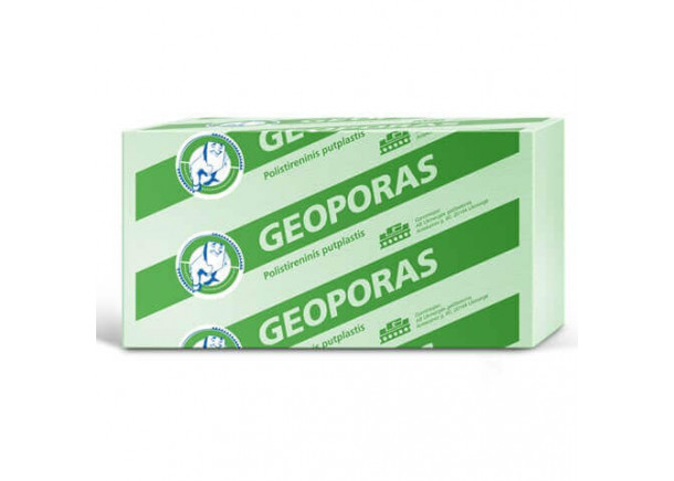 Polist. putplastis GEOPORAS EPS100, nefrezuotas, 0.5x1m (įv.storiai)