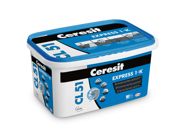 Mastika hidroizoliacinė Ceresit CL 51 Express 1-K, vidaus darbams, 5-15kg