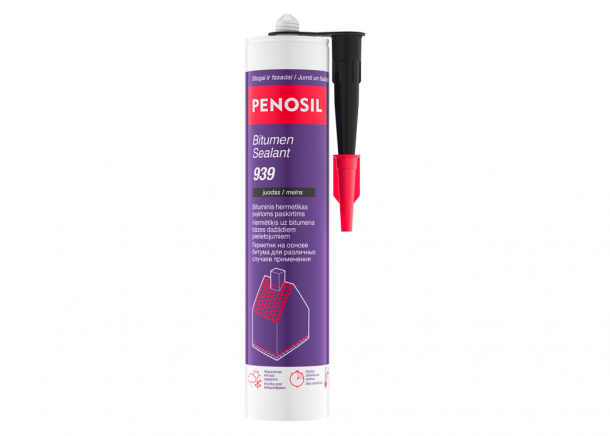 Hermetikas Penosil BITUMEN SEALANT 939, stogui, bituminis, 300ml, juodas