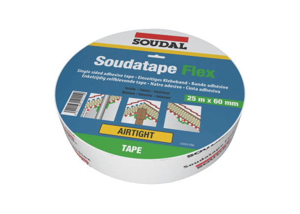 Juosta Soudal SOUDATAPE FLEX, sandarinimui viduje, 60mm, 25m