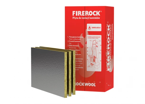 Akmens vatos plokštė ROCKWOOL FIREROCK, židinių izoliacijai, 30mm
