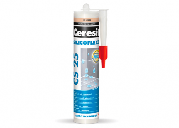 Hermetikas silikoninis Ceresit CS 25 MICROPROTECT, 280ml (įv.spalvos)