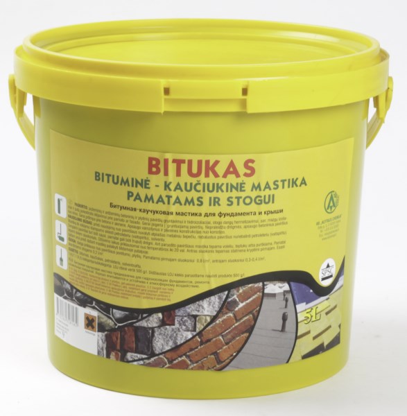 Mastika bituminė - kaučiukinė Bitukas 5 l