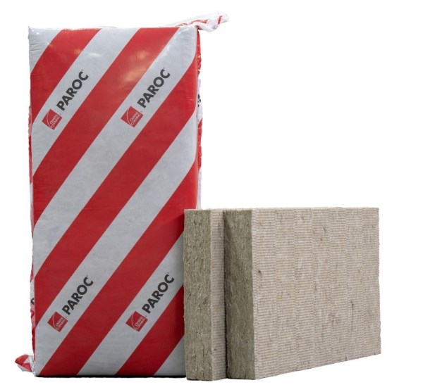 Akmens vata PAROC ROS 50, plokštiems stogams, 40x1800x1200 mm / 2,16 m²