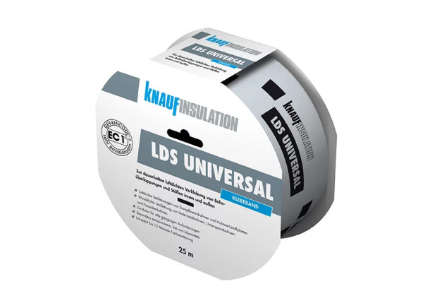 Sandarinimo juosta HOMESEAL LDS UNIVERSAL, garo plėvelėms, Knauf Insulalation, 60mm, 25m