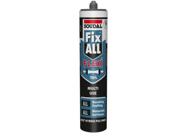 Hermetikas klijuojantis Soudal FIX ALL FLEXI, juodas, 290ml