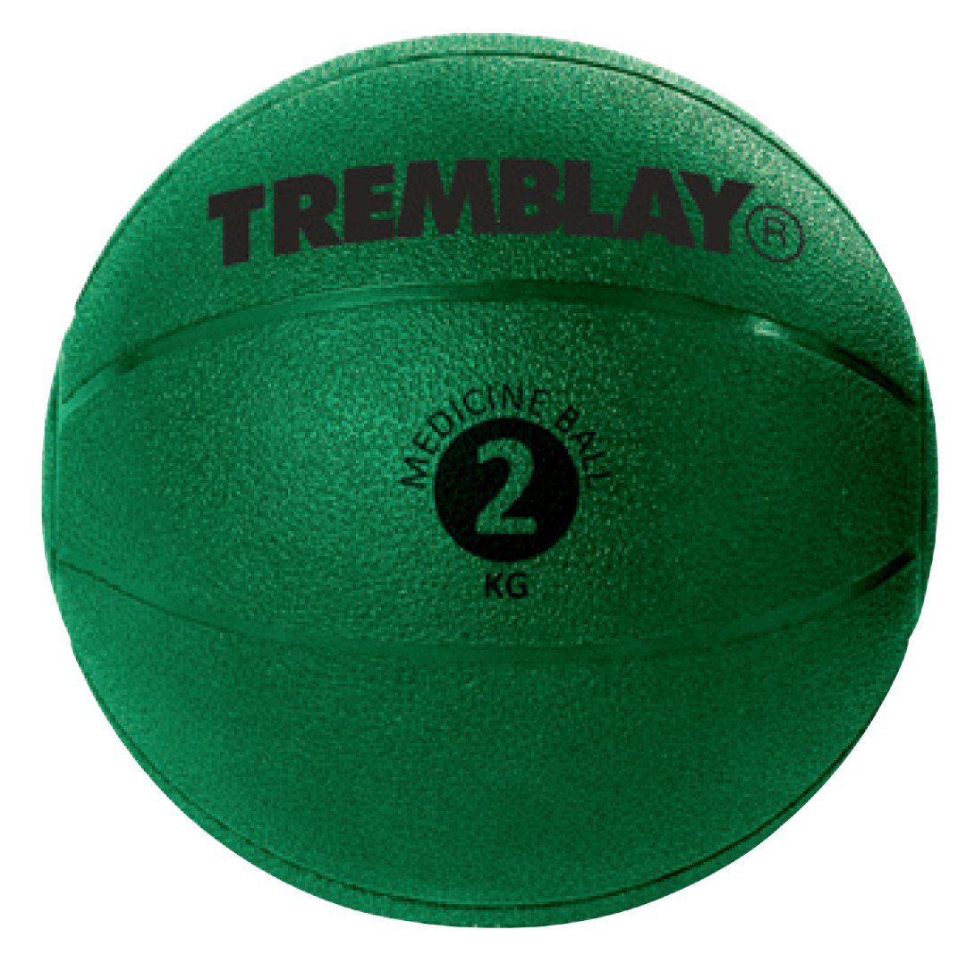 Svorinis kamuolys TREMBLAY Medicine Ball 2kg D20cm Green mėtymui
