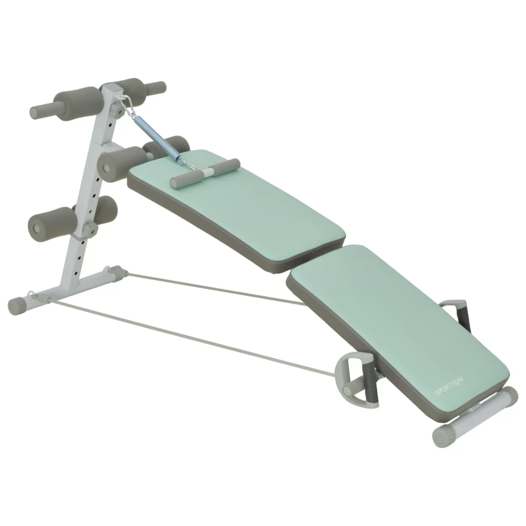 "Sit Up Bench" 5 kryptimis reguliuojamas treniruočių suoliukas, žalias
