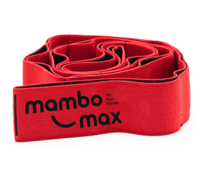 Elastinė juosta Mambo Max Fabric Elastic Band (Pasipriešinimas: Lengvas,Spalva: Raudona)