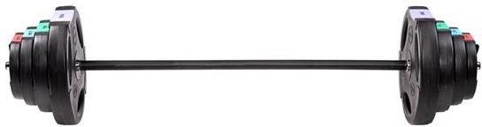 GSP40 ADJUSTABLE BARBELL WITH COMPOSITE PLATES HMS