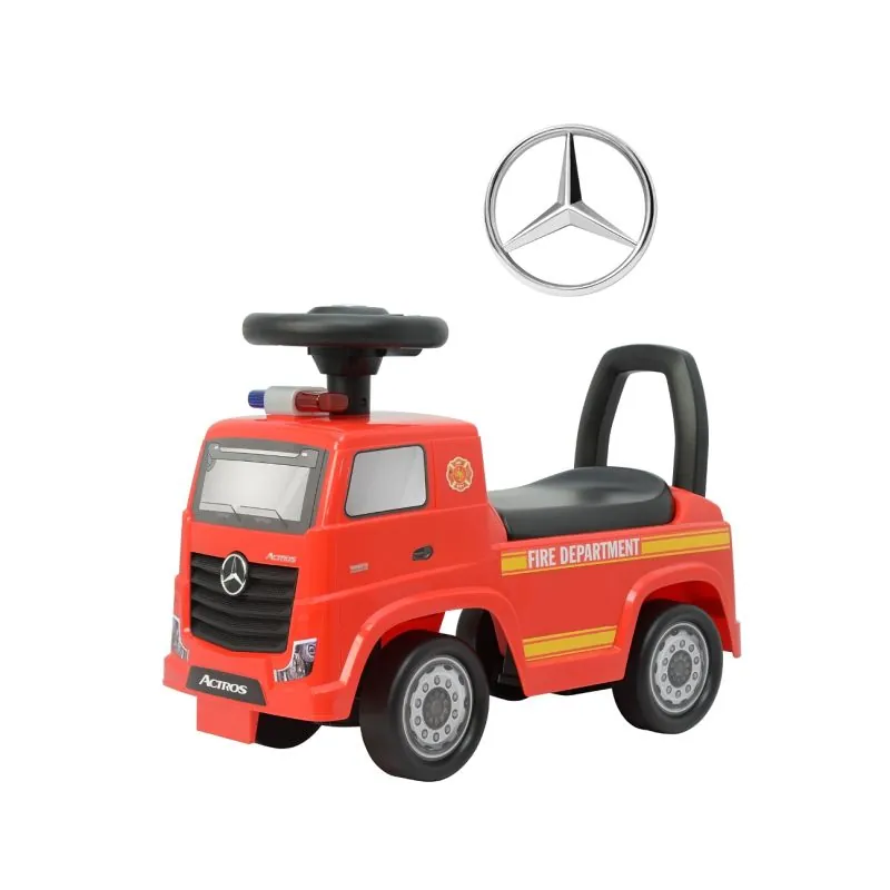 Milly Mally paspiriama mašinėlė Mercedes-Benz Actros Fire Truck, Raudona