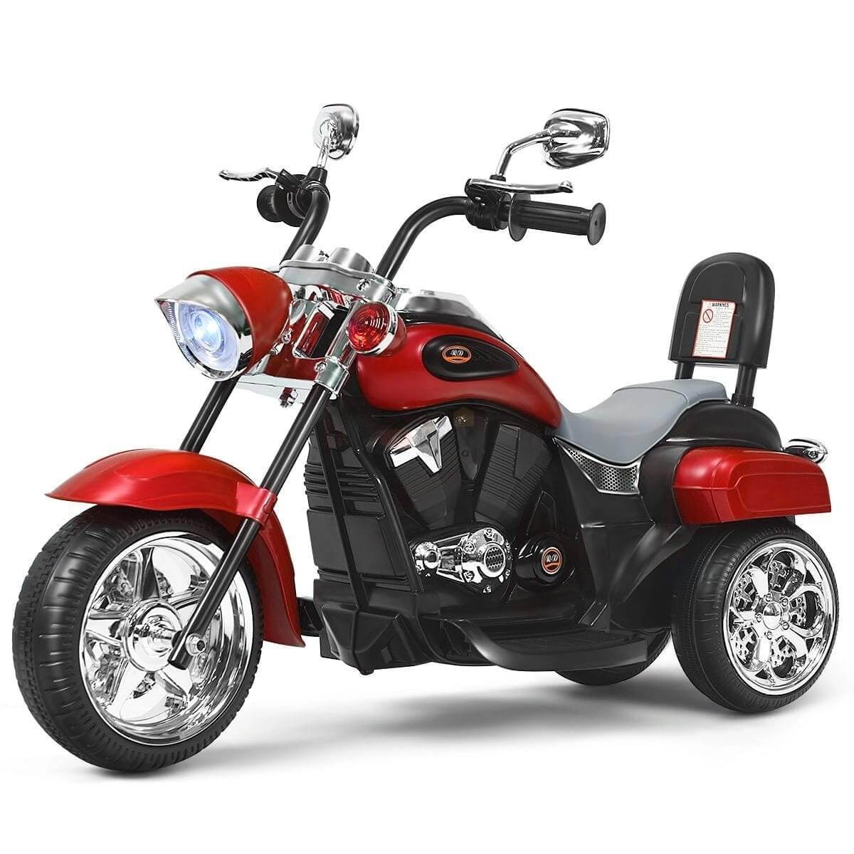 Vaikiškas Elektrinis Motociklas "Chopper" 6V 3 km/val 3m+ Raudonas