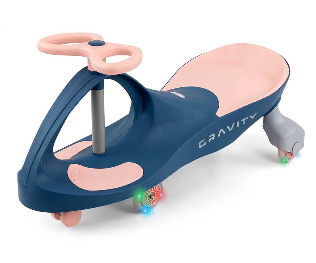 Vaikiškas Dviratis Svingis Milly Mally Gravity Ride-on Šviečiantys LED Ratai