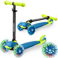Ricokids Loco triratis paspirtukas, mėlynos ir žalios spalvos