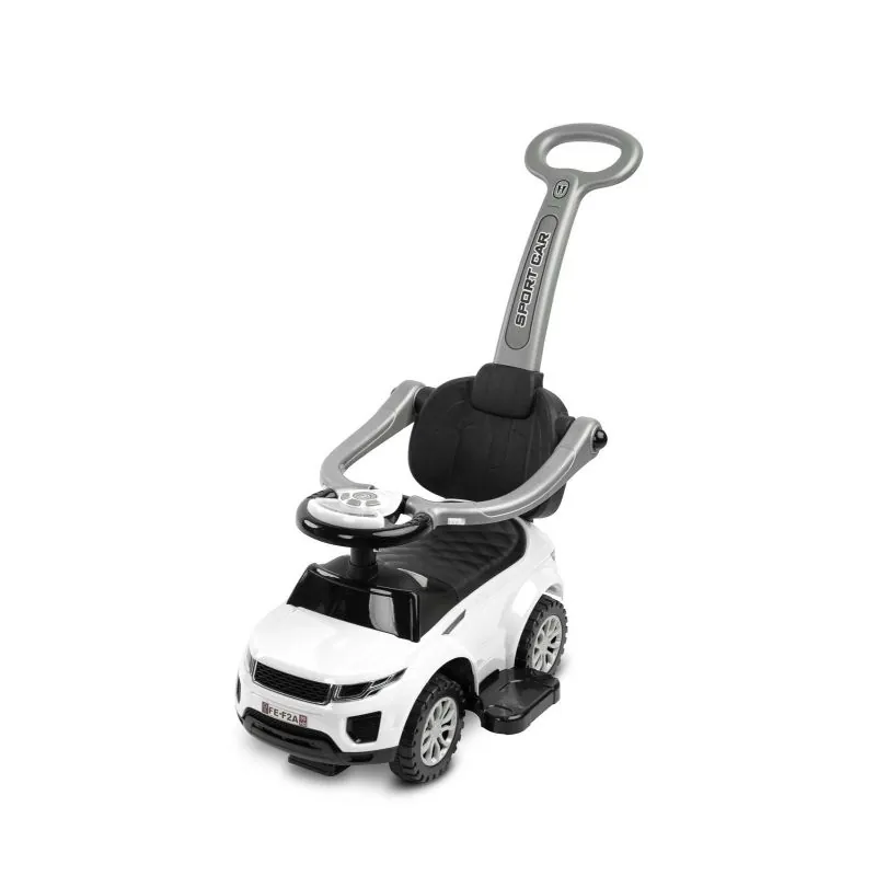 Paspiriama mašinėlė su stumimo rankena Toyz Sport Car, White