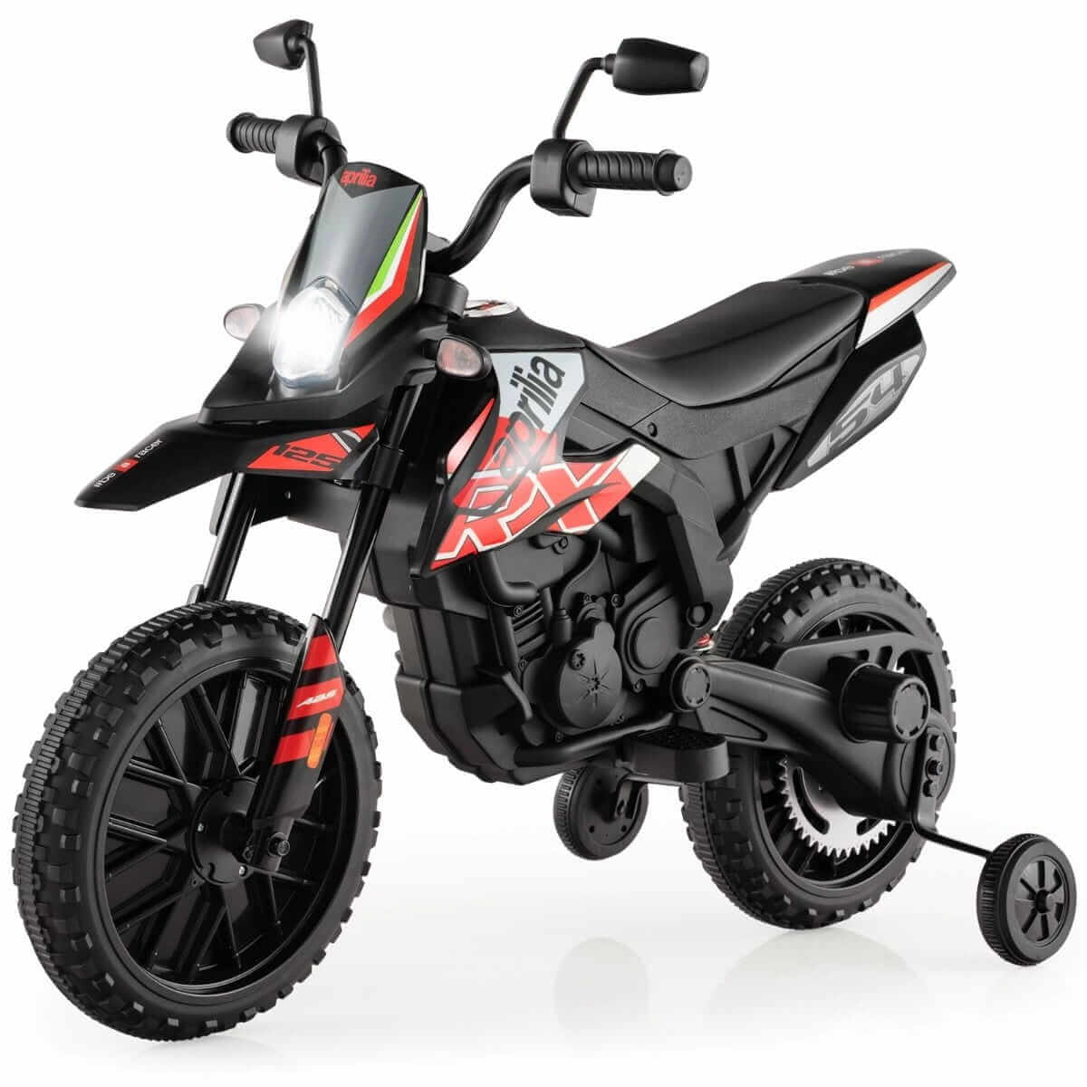 Aprilla Elektrinis Motociklas Vaikams Raudonas 12V