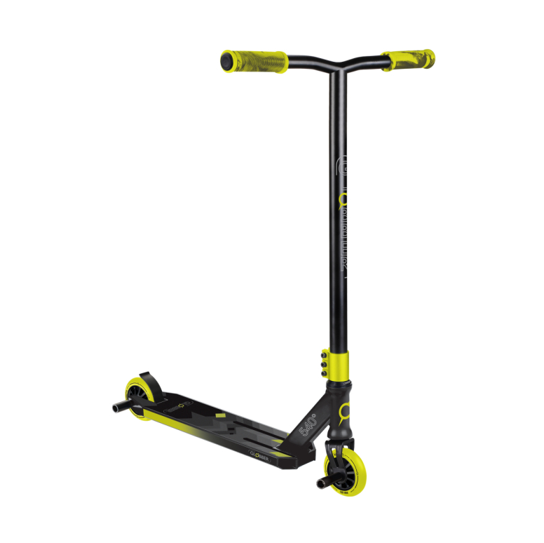 Paspirtukas Globber GS 540, triukams, juodas/geltonas