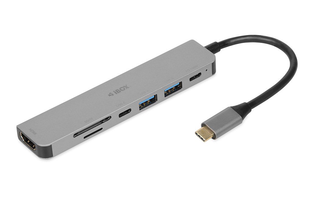 iBox IUH3SL4K knyginių kompiuterių dokas / jungčių replikatorius USB 3.2 Gen 1 (3.1 Gen 1) Type