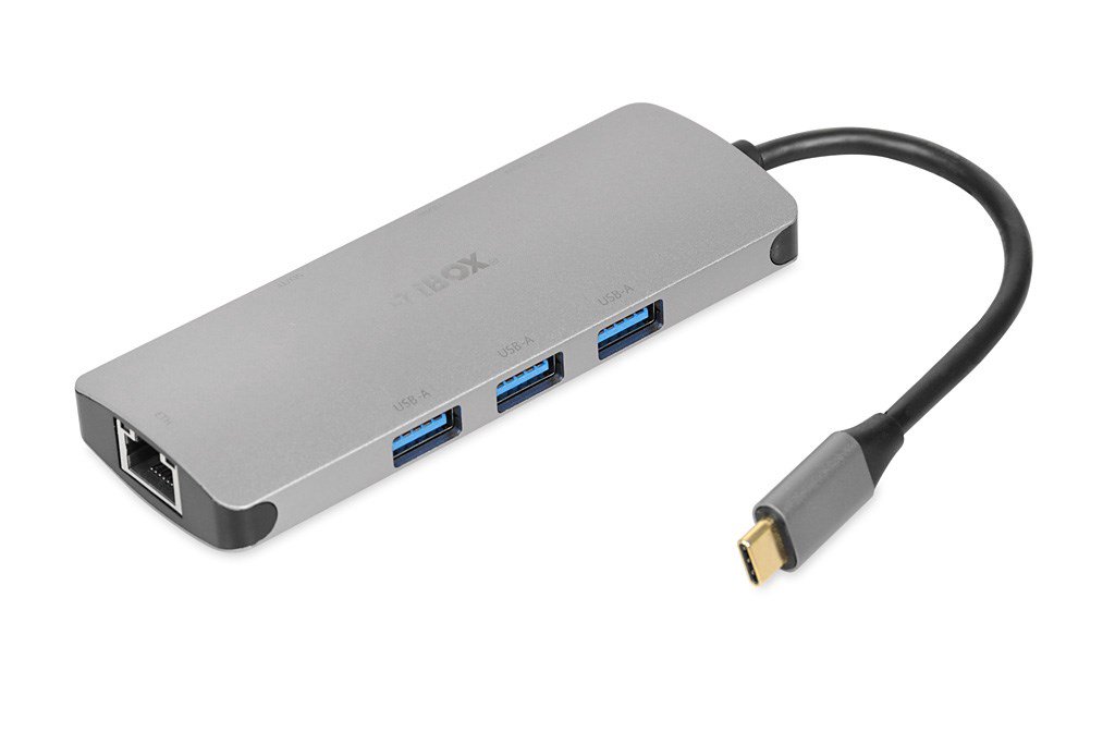 iBox IUH3RJ4K knyginių kompiuterių dokas / jungčių replikatorius USB 3.2 Gen 1 (3.1 Gen 1) Type