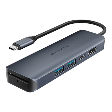 Hyper  HyperDrive EcoSmart Gen.2 Universal USB-C 6-in-1 Hub with 100 W PD Power Pass-thru