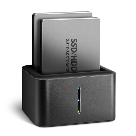 Jungčių stotelės  AXAGON  SuperSpeed USB DUAL 2.5" SSD/HDD MINI dock  ADSA-D25