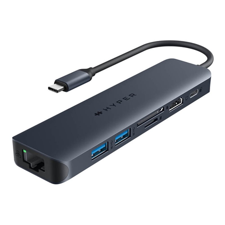 Hyper  HyperDrive EcoSmart Gen.2 Universal USB-C 7-in-1 Hub w 100 W PD Power Pass-thru